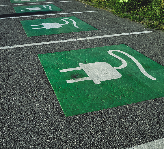  Electric Vehicle designated parking spot